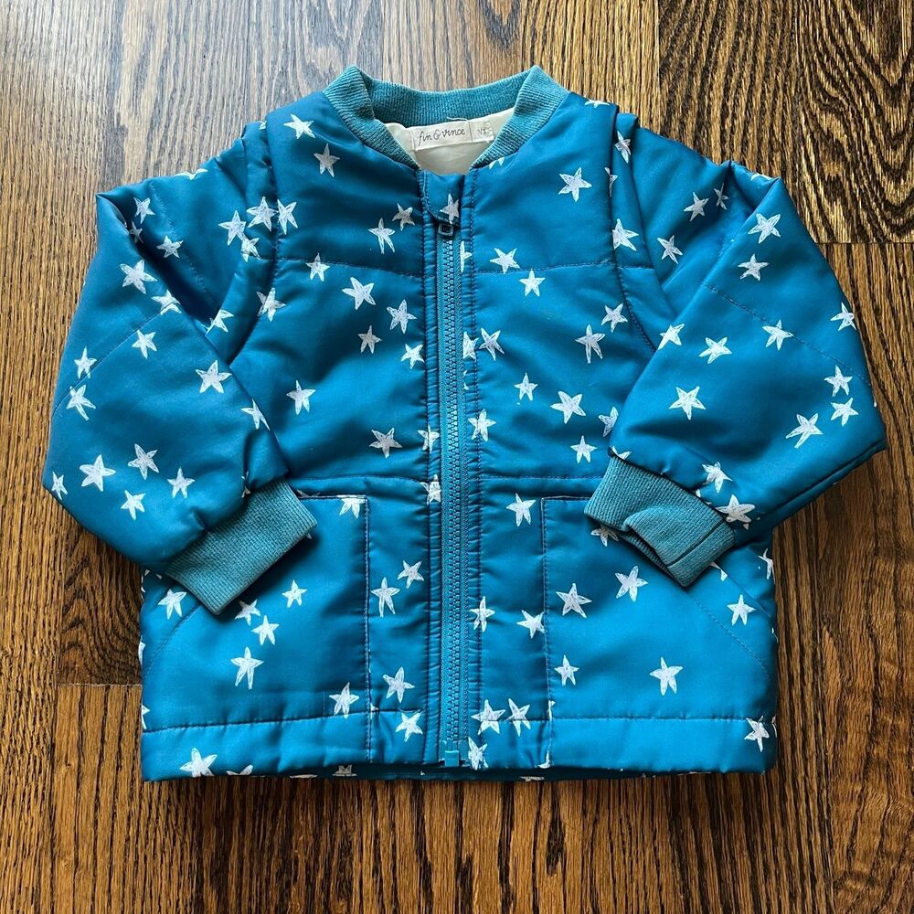 Fin & Vince Star Print 2 in 1 Jacket (2-3Y)